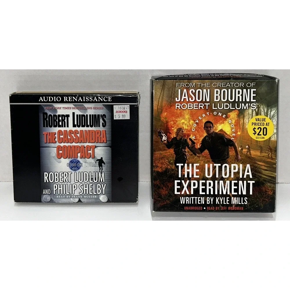Robert Ludlum Action Thriller‎ Suspense Jason Bourne Lot of 4 Audiobooks